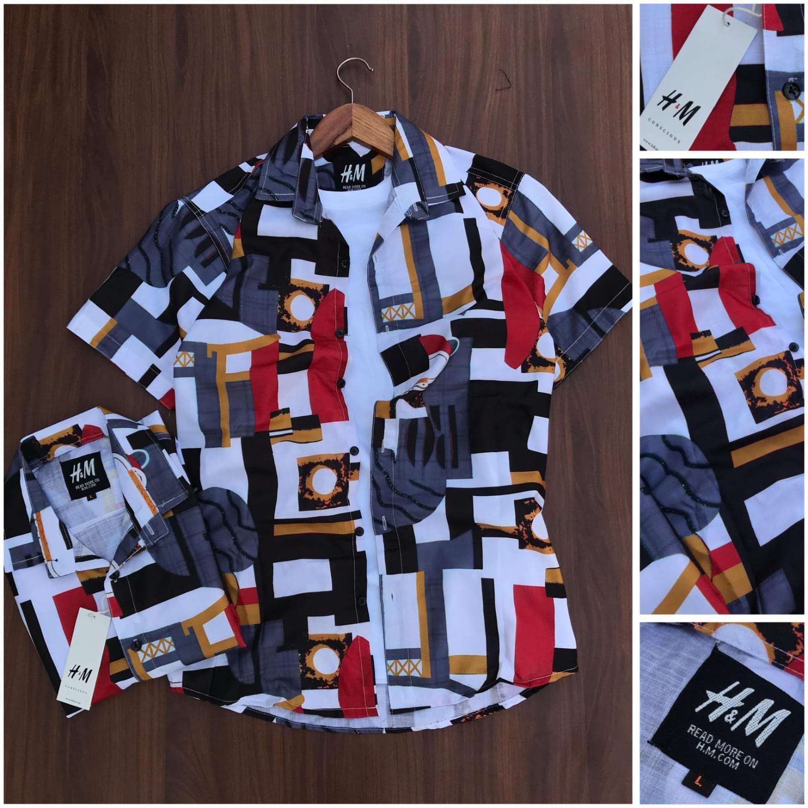 H&M rayon cotton shirt