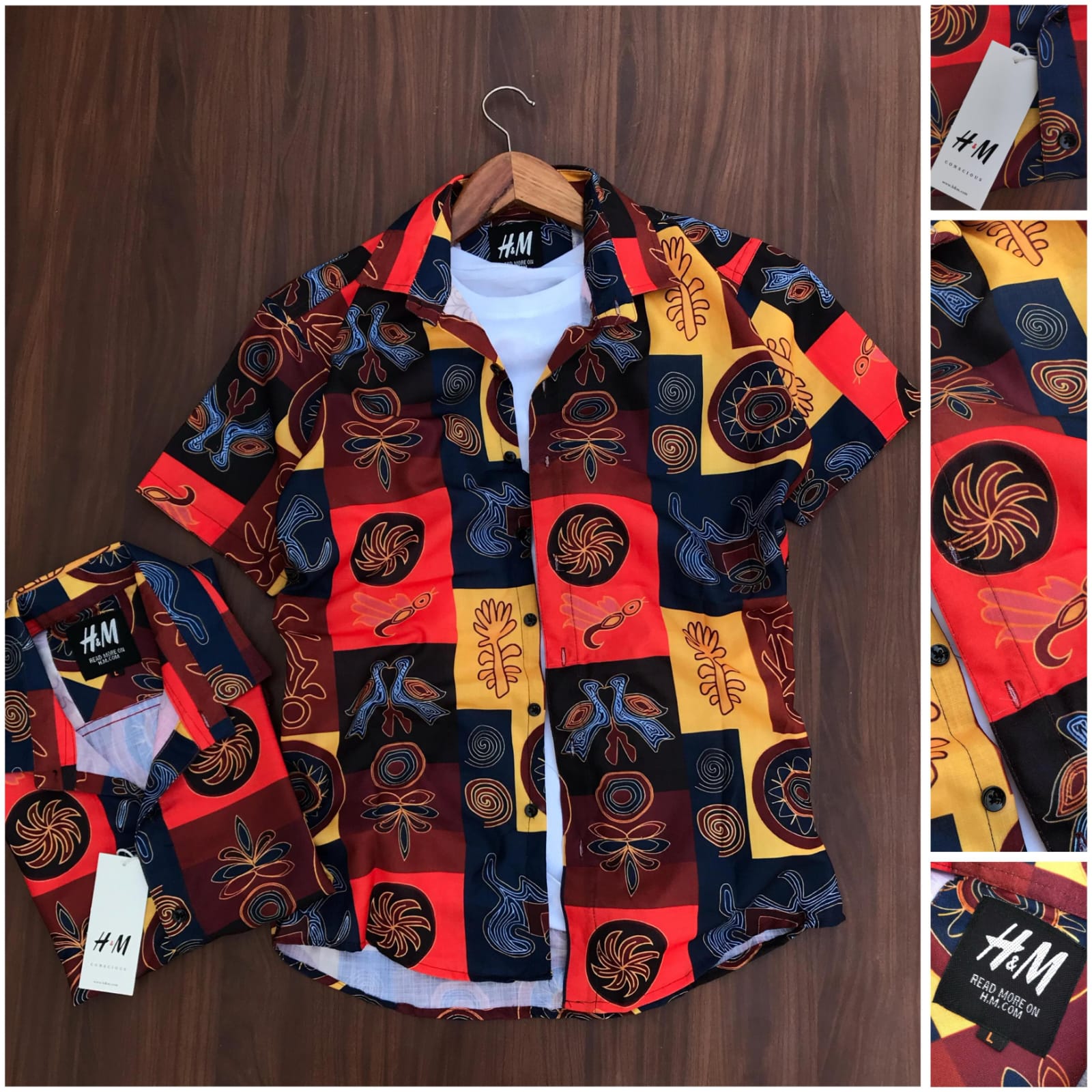 H&M rayon cotton shirt