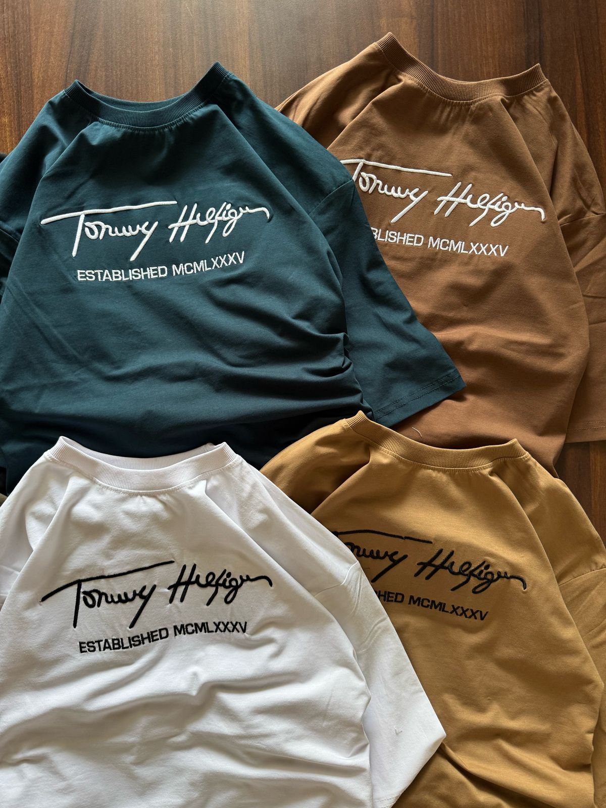 Tommy Hilfiger Cotton Round Neck Down Shoulder Tshirt